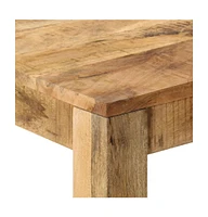 Dining Table Solid Mango Wood 32.3"x31.5"x29.9"