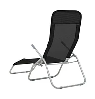 vidaXL Folding Sun Loungers 2 pcs Textilene