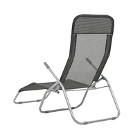 vidaXL Folding Sun Loungers 2 pcs Textilene Anthracite