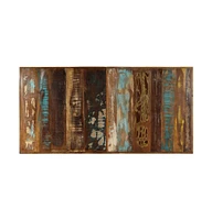Dining Table 55.1"x27.6"x29.5" Solid Reclaimed Wood