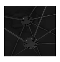 Garden Parasol with Aluminum Pole 181.1"x106.3