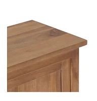 vidaXL Tv Stand 59.1"x11.8"x11.8" Solid Wood Teak
