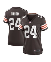 Nike Women's Nick Chubb Brown Cleveland Browns Team Game Jersey