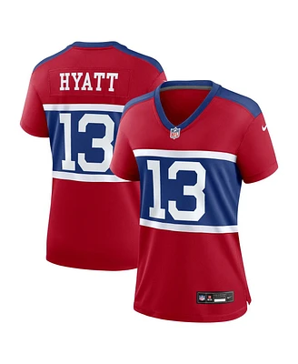 Nike Women's Jalin Hyatt Century Red New York Giants Alternate Player Game Jersey