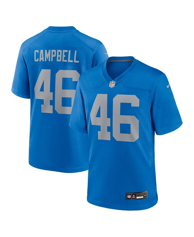 Nike Men's Jack Campbell Blue Detroit Lions Alternate Game Jersey