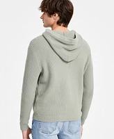 Sun + Stone Men's Waffle-Knit Pullover Hoodie, Exclusively at Macy's