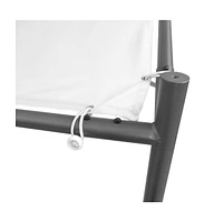 Garden Gazebo 157.5"x157.5"x102.4" White 0.6 oz/ft²