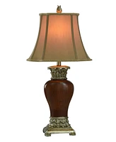 StyleCraft Home Collection 30" Glass Traditional Table Lamp