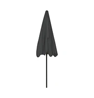 vidaXL Beach Parasol Anthracite 78.7"x49.2"