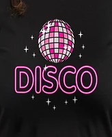 Hybrid Apparel Plus Trendy Disco Flash Graphic Crew Neck T-Shirt