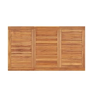 vidaXL Patio Dining Table 55.1"x31.5"x30.3" Solid Teak Wood