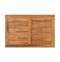 vidaXL Folding Patio Dining Table 35.4"x23.6"x29.5" Solid Teak Wood