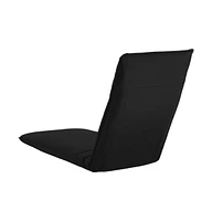 vidaXL Foldable Sunlounger Oxford Fabric Black