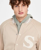Sun + Stone Men's Rancher Logo Varsity Jacket, Exclusively at Macy's