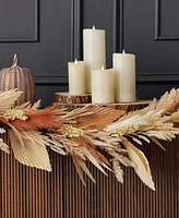 Seasonal 6" Pampas and Palm Garland