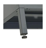 Tv Stand Anthracite 41.3"x13.8"x20.5" Steel and Glass