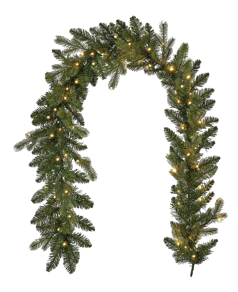 Seasonal 6ft Palmetto Pine Garland, 50 Dual Led Lights