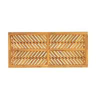 vidaXL Patio Dining Table 78.7"x35.4"x29.1" Solid Wood Acacia