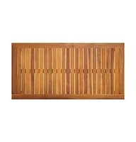 vidaXL 3 Piece Patio Dining Set with Cushions Solid Wood Acacia