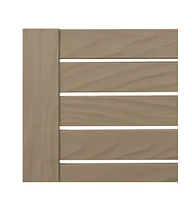 vidaXL Sun Lounger Light Brown 61"x22.8"x32.7" Polypropylene