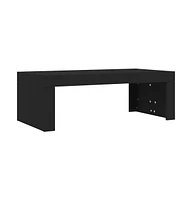 vidaXL Coffee Table Black 40.2"x19.7"x14.2" Engineered Wood