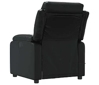Massage Recliner Chair Black Faux Leather