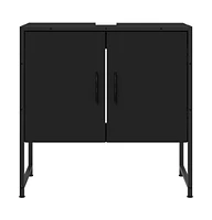 Bathroom Sink Cabinet Black 23.6"x13"x23.6" Engineered Wood