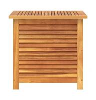 vidaXL Garden Storage Box with Louver 23.6"x19.7"x22" Solid Wood Acacia
