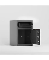 Digital Depository Safe Made of Carbon Steel Electronic Code Lock Depository Safe with Deposit Slot Depository Box for Home Hotel Restaurant and Offic