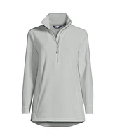 Lands' End Women's Anyweather Quarter Zip Fleece Tunic Pullover