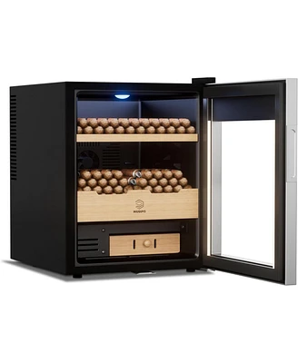 Miuguyo 50L Electric Humidor, Cigar Humidor Cooler for 350 Cigars, Temperature and Humidity Control System