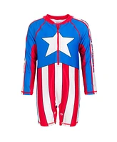 Marvel Avengers Zip Up One Piece Bathing Suit