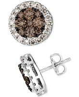 Le Vian Chocolate Diamond (1-1/2 ct. t.w.) & Nude Diamond (5/8 ct. t.w.) Stud Earrings in 14k Vanilla Gold