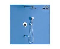 Casainc 3-Function Rainfall Complete Shower System with 5-Setting Handheld and Bath Spout