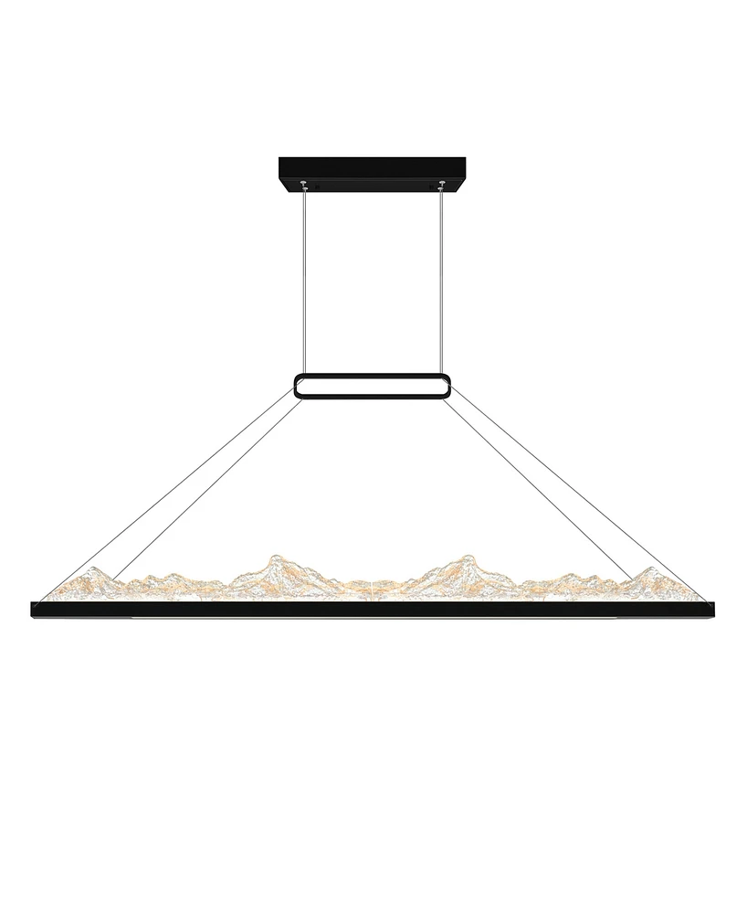 Cwi Lighting 19" Metal Himalayas Integrated Led Island Pool Table Light
