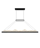 Cwi Lighting 19" Metal Himalayas Integrated Led Island Pool Table Light