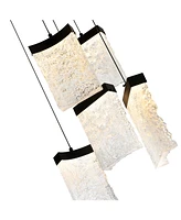 Cwi Lighting 12" Metal Lava Integrated Led Mini Pendant