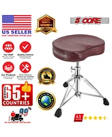 5 Core Drum Throne Padded Guitar Stool Saddle Drummer Seat for Adults & Kids