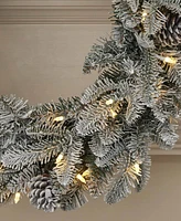 Seasonal 24" Lexington Fir Wreath, 50 Warm Led Lights