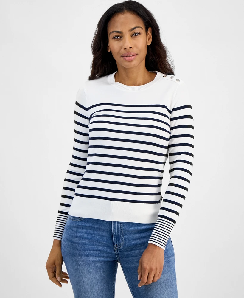 Tommy Hilfiger Women's Striped Marniere Sweater