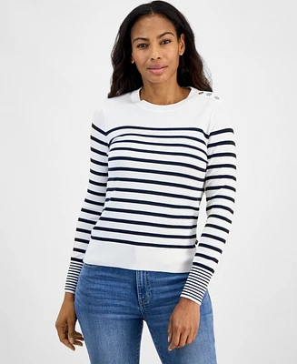 Tommy Hilfiger Women's Striped Marniere Sweater