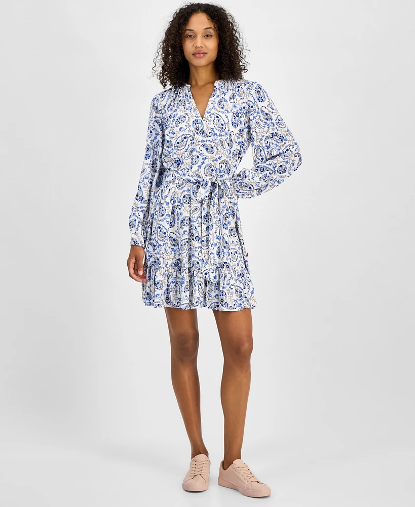 Tommy Hilfiger Women's Paisley-Print Popover Dress