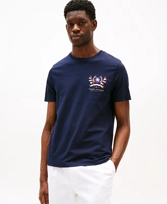 Tommy Hilfiger Men's Short Sleeve Color Crest Logo T-Shirt