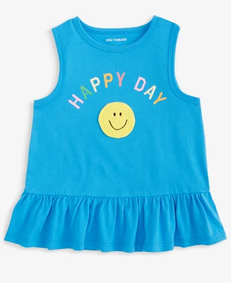 Epic Threads Toddler Girls Happy Day Ruffled Tank Top, Exclusively at Macy's