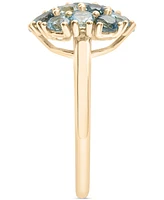 Macy's Multi Topaz Cluster Ring (2-1/2 ct. t.w.) in 14k Gold