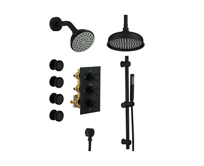 Casainc Complete Shower System with Rough-in Valve