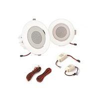 Pyle 3.5” Led In-Wall/In-Ceiling Speaker Pair - 2-Way Full Range Stereo, Built-in Led Light, 140W Max Power Output