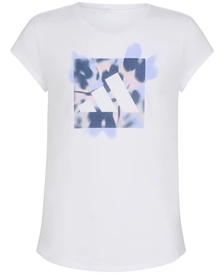adidas Big Girls Cap-Sleeve Logo Graphic Cotton T-Shirt