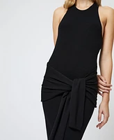 French Connection Women's Cosysoft Tie-Waist Racerback Dress