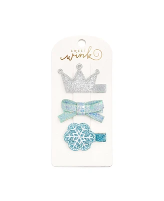 Sweet Wink Girls Snow Princess Clip Set